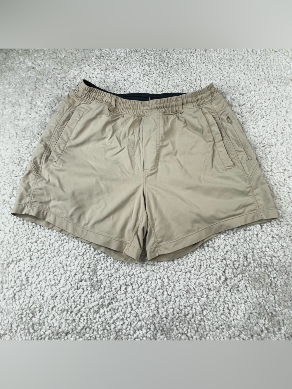 Birddogs Lined Shorts Khaki Beige Pull On size Medium SHORT